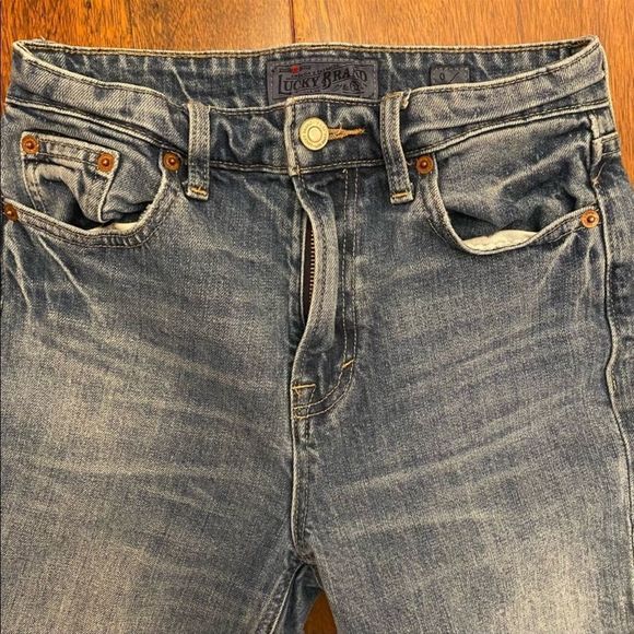 lucky brand•”1990” hi rise bridgette skinny style pocket patch denim jea… - Picture 7 of 13